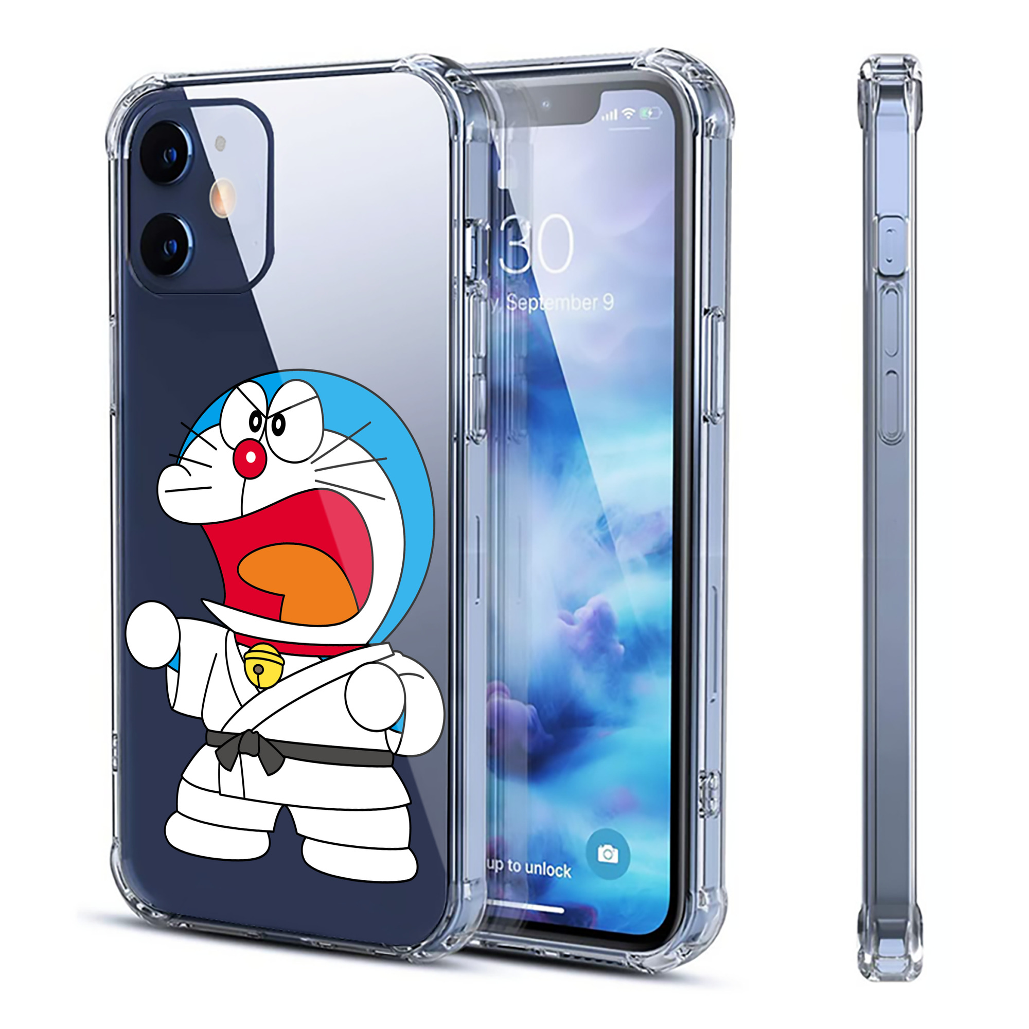（画像用） ドラえもん Doraemon 【iPhone 12シリーズ対応】透明スマホケース（クリアソフトケース）